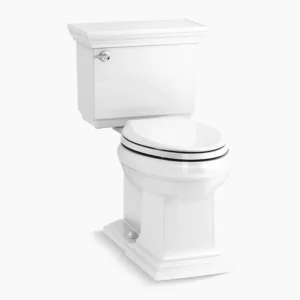 Kohler Memoirs Stately ContinuousClean ST two-piece elongated toilet with concealed trapway, 1.28 gpf – White