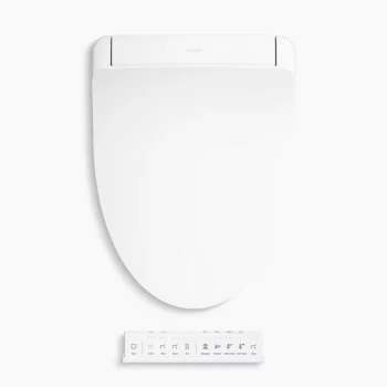 Kohler PureWash E930 Elongated bidet toilet seat with remote control - White - Image 2