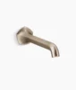 Kohler Occasion Wall-mount bathroom sink faucet spout with Straight design, 1.2 gpm – Vibrant Brushed Bronze