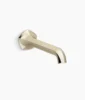 Kohler Occasion Wall-mount bathroom sink faucet spout with Straight design, 1.2 gpm – Vibrant French Gold