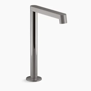 Kohler Components Bathroom sink faucet spout with Row design, 1.2 gpm – Vibrant Titanium