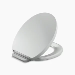 Kohler Impro ReadyLatch Quiet-Close‚ round-front toilet seat – Ice Grey