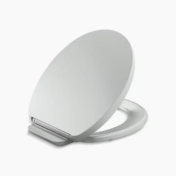 Kohler Impro ReadyLatch Quiet-Close‚ round-front toilet seat - Ice Grey