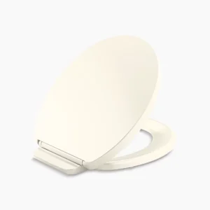 Kohler Impro ReadyLatch Quiet-Close‚ round-front toilet seat – Biscuit