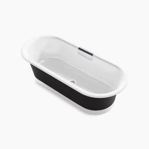 Kohler Volute‚ 70-7/8″ x 30-3/8″ freestanding bath with base – White