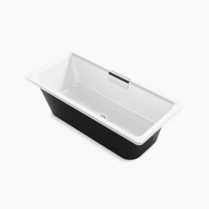 Kohler Volute‚ 63″ x 28-3/8″ freestanding bath with base – White