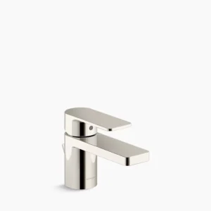 Kohler Parallel Low single-handle bathroom sink faucet, 1.0 gpm – Vibrant Polished Nickel