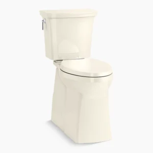 Kohler Corbelle Tall ContinuousClean two-piece elongated toilet with skirted trapway, 1.28 gpf – Biscuit