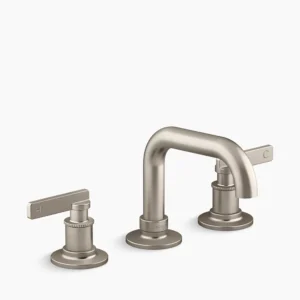 Kohler Castia by Studio McGee Widespread bathroom sink faucet, 1.0 gpm – Vibrant Brushed Nickel