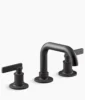 Kohler Castia by Studio McGee Widespread bathroom sink faucet, 1.0 gpm – Matte Black