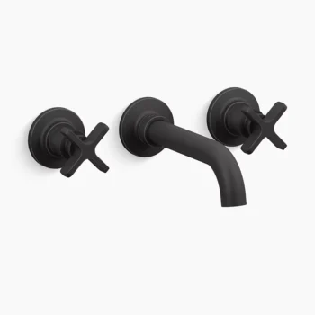 Kohler Castia by Studio McGee Wall-mount bathroom sink faucet trim, 1.2 gpm - Matte Black