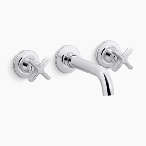 Kohler Castia by Studio McGee Wall-mount bathroom sink faucet trim, 1.2 gpm – Polished Chrome