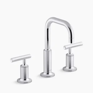 Kohler Purist Widespread bathroom sink faucet with Lever handles, 1.2 gpm – Polished Chrome