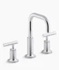 Kohler Purist Widespread bathroom sink faucet with Lever handles, 1.2 gpm – Polished Chrome
