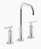 Kohler Purist Widespread bathroom sink faucet with Lever handles, 1.2 gpm – Polished Chrome