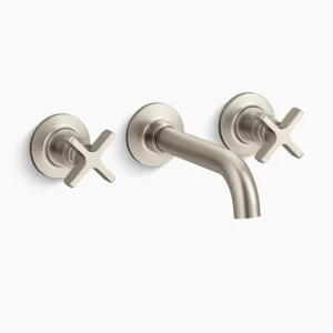 Kohler Castia by Studio McGee Wall-mount bathroom sink faucet trim, 1.2 gpm – Vibrant Brushed Nickel