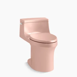 Kohler San Souci‚ One-piece compact elongated toilet with concealed trapway, 1.28 gpf – 150th Peachblow