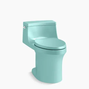 Kohler San Souci‚ One-piece compact elongated toilet with concealed trapway, 1.28 gpf – 150th Spring Green