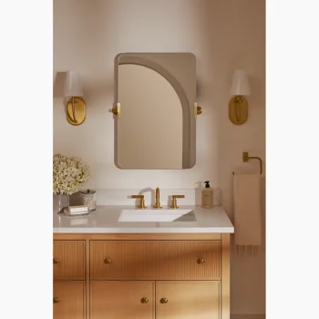 Kohler Castia by Studio McGee Widespread bathroom sink faucet, 1.0 gpm - Vibrant Polished Nickel - Image 11