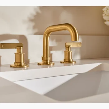 Kohler Castia by Studio McGee Widespread bathroom sink faucet, 1.0 gpm - Vibrant Polished Nickel - Image 12