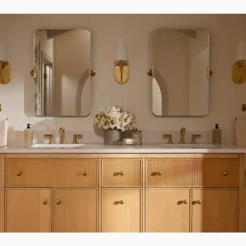 Kohler Castia by Studio McGee Widespread bathroom sink faucet, 1.0 gpm - Vibrant Polished Nickel - Image 4