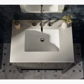 Kohler Castia by Studio McGee Widespread bathroom sink faucet, 1.0 gpm - Vibrant Polished Nickel - Image 5