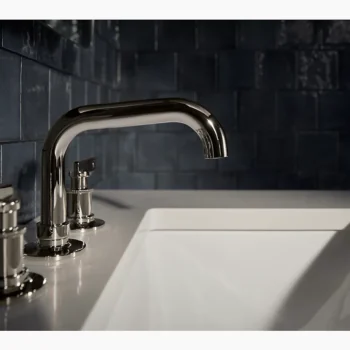 Kohler Castia by Studio McGee Widespread bathroom sink faucet, 1.0 gpm - Vibrant Polished Nickel - Image 6