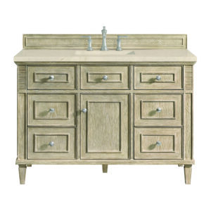 Lorelai 48" Single Vanity, Whitewashed Oak