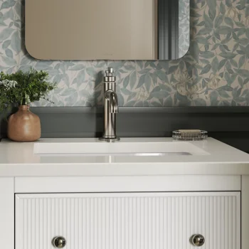 Kohler Castia by Studio McGee Single-handle bathroom sink faucet, 1.0 gpm - Vibrant Brushed Moderne Brass - Image 5