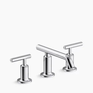 Kohler Purist Widespread bathroom sink faucet with Lever handles, 1.2 gpm – Polished Chrome