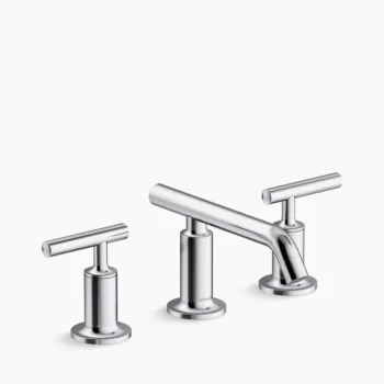 Kohler Purist Widespread bathroom sink faucet with Lever handles, 1.2 gpm - Polished Chrome