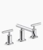 Kohler Purist Widespread bathroom sink faucet with Lever handles, 1.2 gpm – Polished Chrome