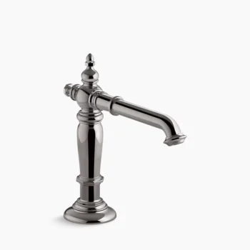 Kohler Artifacts Bathroom sink faucet spout with Column design, 1.2 gpm - Vibrant Titanium