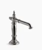 Kohler Artifacts Bathroom sink faucet spout with Column design, 1.2 gpm – Vibrant Titanium