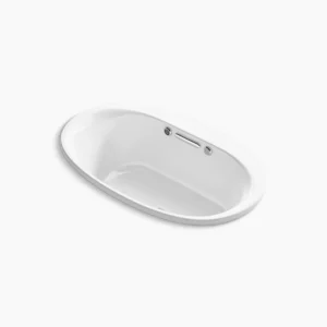 Kohler Underscore 59-3/4″ x 35-3/4″ drop-in Heated BubbleMassage‚ air bath with Bask heated surface – White