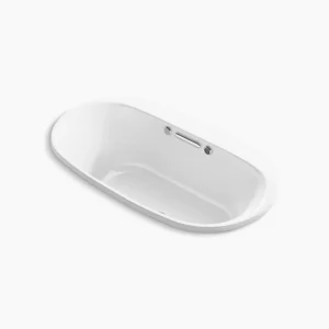 Kohler Underscore 66″ x 36″ drop-in Heated BubbleMassage‚ air bath with Bask heated surface – White