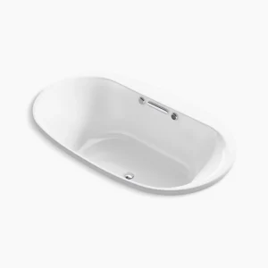 Kohler Underscore 71-1/2″ x 41-1/2″ drop-in Heated BubbleMassage‚ air bath with Bask heated surface – White