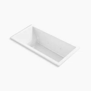 Kohler Underscore 60″ x 30″ drop-in heated whirlpool bath – White