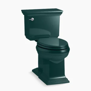Kohler Memoirs Stately Two-piece elongated with concealed trapway, 1.28 gpf – Teal