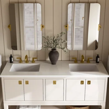 Kohler Castia by Studio McGee Widespread bathroom sink faucet, 1.0 gpm - Vibrant Polished Nickel - Image 9