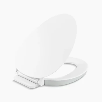 Kohler Cymbal‚ ReadyLatch Quiet-Close‚ elongated toilet seat - White
