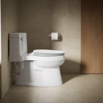 Kohler Cymbal‚ ReadyLatch Quiet-Close‚ elongated toilet seat - White - Image 3