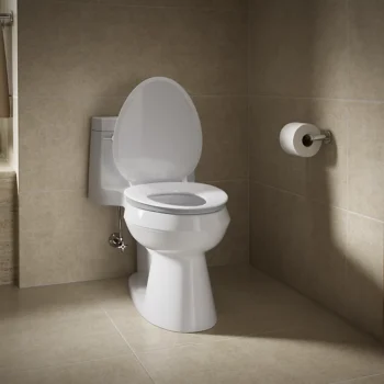 Kohler Cymbal‚ ReadyLatch Quiet-Close‚ elongated toilet seat - White - Image 6