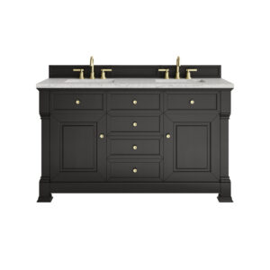 Brookfield 60" Double Vanity, Black Onyx