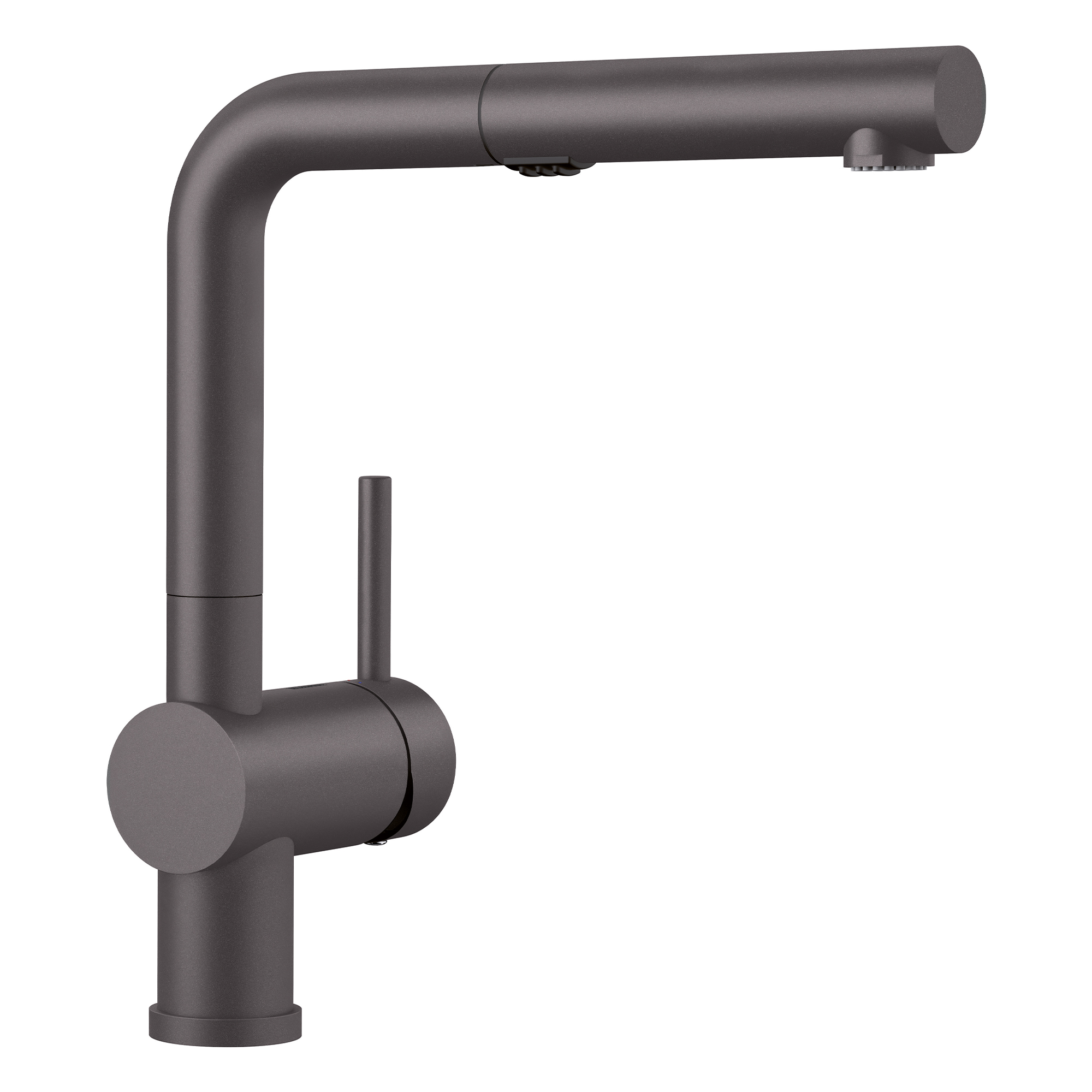 Blanco Linus Low Arc Pull-Out Dual-Spray Kitchen Faucet 1.5 GPM - Cinder