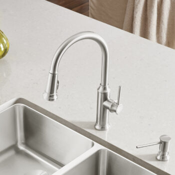 Blanco Empressa High Arc Pull-Down Dual-Spray Kitchen Faucet 1.5 GPM - PVD Steel - Image 5