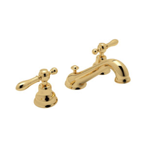 ROHL Arcana™ Widespread Lavatory Faucet With C-Spout In Italian Brass