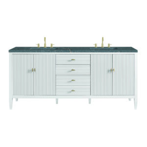 Myrrin 72" Double Vanity, Bright White