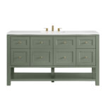Breckenridge 60" Single Vanity, Smokey Celadon