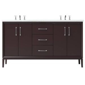Vander 72″ Alexandra Double Bath Vanity In Dark Basalt